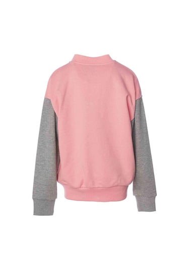 Hummel Dagnes Bomber Çocuk Pembe Yuvarlak Yaka Ceket Pembe