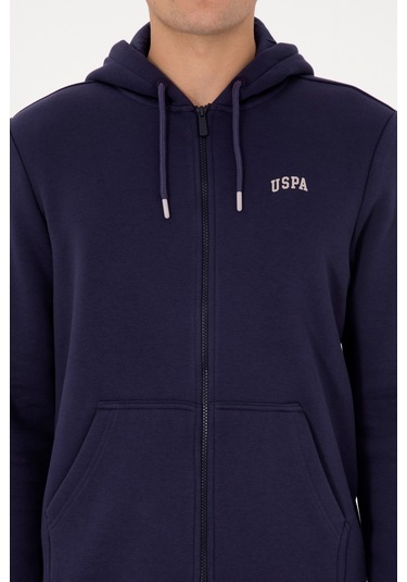 U.S. Polo Assn. Erkek Regular Fit Mürdüm Şardonlu Örme Hırka 50313755-VR074