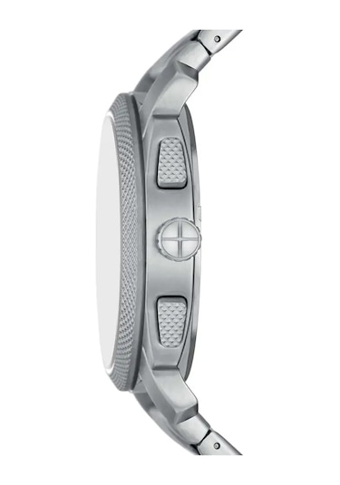 Fossil Ffs6096 Quartz Çelik Gri Mavi Kadran 44 Mm Erkek Kol Saati Gri