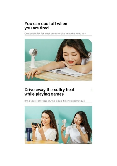 Wx-633 Yaz El Taşınağı Fan 3 Hız Yarıiletken Soğuk Kompres Masa Fanı Lacivert , Boyut:wx-633 Lacivert