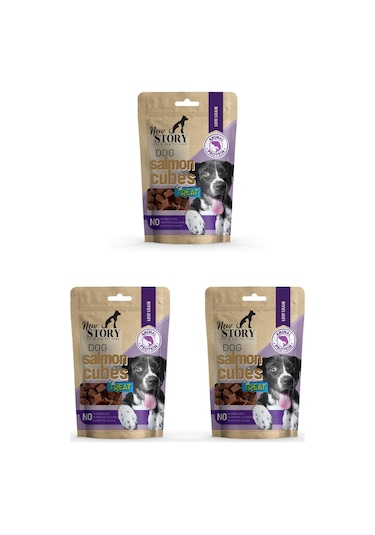 Dog Salmon Cubes 3x80gr. Somonlu, Köpek Ödül Maması