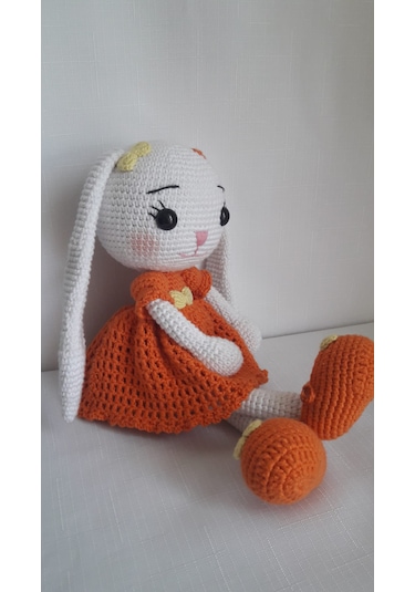 Amigurumi Turuncu Tavşan Oyuncak