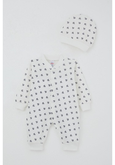 Breeze Bebek Tulum Deniz Temalı Çapa Desenli 0-6 Ay, Ekru Ekru