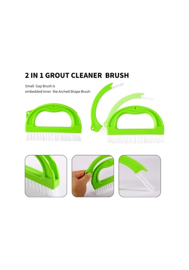 Fosenze 6'lı Ev Temizlik Fırçası Seti - Abs Kollü, Yıkanabilir, Derinlemesine Temizleme - Mutfak, Duvar, Lavabo, Fırın, Banyo Uygun