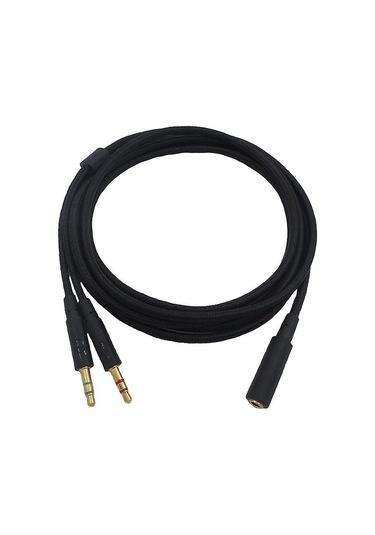 3,5 Mm Evrensel 2'si 1 Arada Oyun Kulaklığı Ses - Hyperx Cloud Ii/alpha-/cloud Flight/c İçin Uzatma Kablosu
