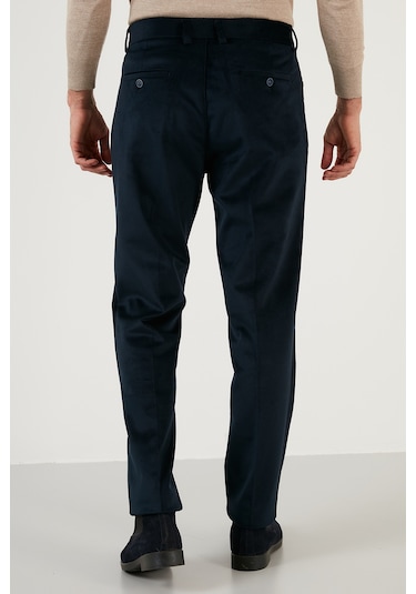 Buratti Normal Bel Regular Fit Düz Paça 2'Li Paket Erkek Kadife Pantolon 645Merlins2 Haki-Lacivert