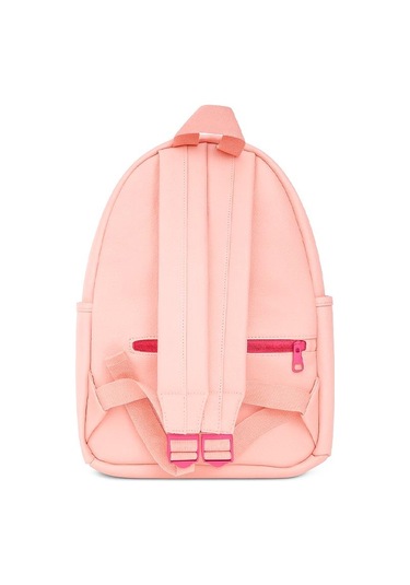 Yuga Suni Deri Dört Gözlü Sırt Çantası Pembe Pembe