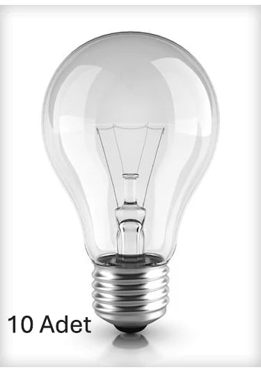 60 Watt E27 Akkor Ampul E27 10 Adet