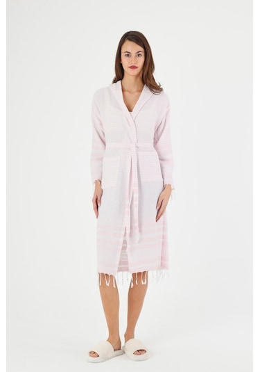 Mulberry Katya Peştemal Bornoz Banyo Ve Plaj Elbisesi Pembe