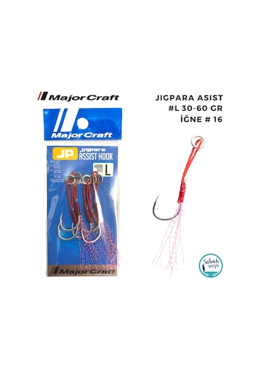 Major Craft Jigpara Tekli Asist İğne L 30-60gr 5 Adet