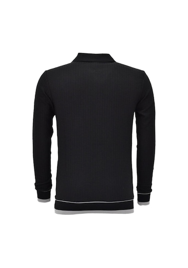 Dynamo Erkek Spor Mevsimlik Polo Yaka Sweatshirt Bgl-st03932 Siyah