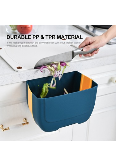 5l Katlanabilir Çöp Kutusu Katlanabilir Asma Çöp Kutusu Mutfak Dolabı Kapısı Yatak Odası Banyo Ofis Araba İçin Katlanabilir Çöp Kutusu Diğer