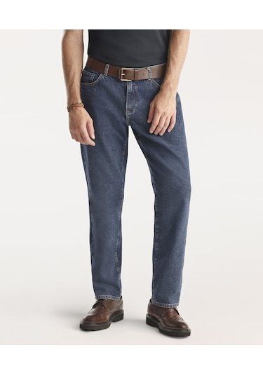 Yargıcı Relaxed Fit Erkek Denim Pantolon Mavi