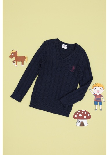 U.s. Polo Assn. Erkek Çocuk Lacivert Kazak /triko 50315639-vr033 Lacivert