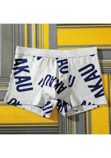 Gri Nefes Alabilen Harfler Gençlik Kişilik Sevimli Dörtgen Pantolon Trend Erkek İç Çamaşırı Erkek Pamuk Boxer Şort Gri Gri Nefes Alabilen Harfler Gençlik Kişilik Sevimli Dörtgen Pantolon Trend Erkek İç Çamaşırı Erkek Pamuk Boxer Şort Gri