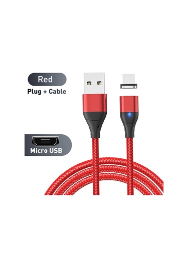 Lovebay3a Manyetik Şarj Kablosu Tip C/mikro Usb Süper Hızlı Iphone Uyumlu 15/14 Huawei Xiaomikahverengi0,5 M