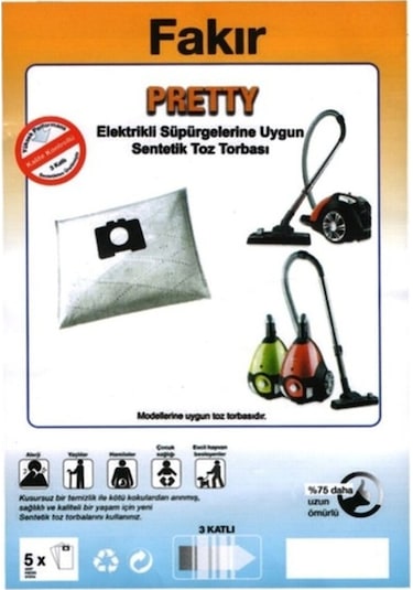 Fakir Pretty Sentetik Toz Torbası (505566884)
