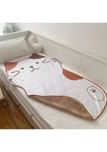 Suntek Yaz Kompakt Yumuşak Için Sevimli 1.5m Kedi Desenli Beyaz Beyaz