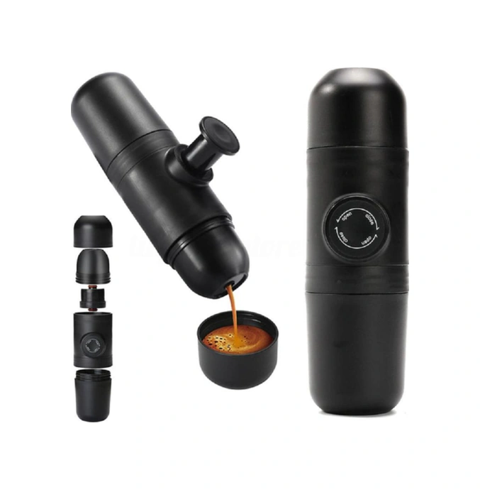 Taşınabilir Kahve Makinesi Basınç Espresso Manuel El Espresso Kahve Makinesi Araba Seyahat Kamp Moka Cezve Kahve Tencere