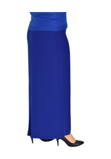 Kadın Uzun Etek Kapalı Yırtmaç-2019 Bgl-st01144 Saks