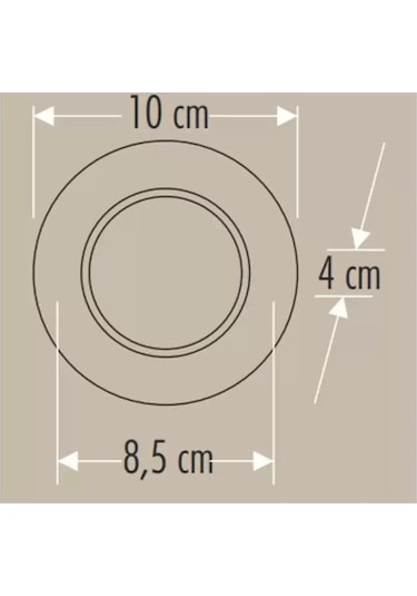 Cata Ct-5258 Zebra Led Armatür 6w 3 Renk 5 Li Paket