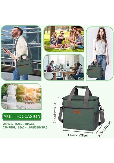 Tongxida Isı Yalıtımlı Yemek Çantası, 8 Saat Sıcak/soğuk, Sızdırmaz, Geniş Kapasiteli, Taşınabilir Yedi Çok Renkli