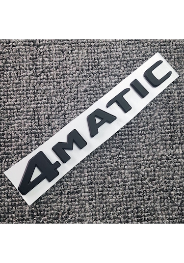 4 Matıc Siyah Bagaj Yazısı Arma Yazı Logo Sticker Universal