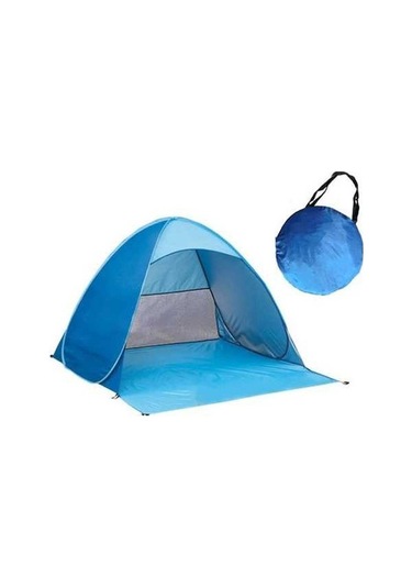 Prestigegoods Otomatik Açılır Plaj Çadırı, 200x165x130cm, Mavi, 3 Yetişkin/5 Çocuk Mavi