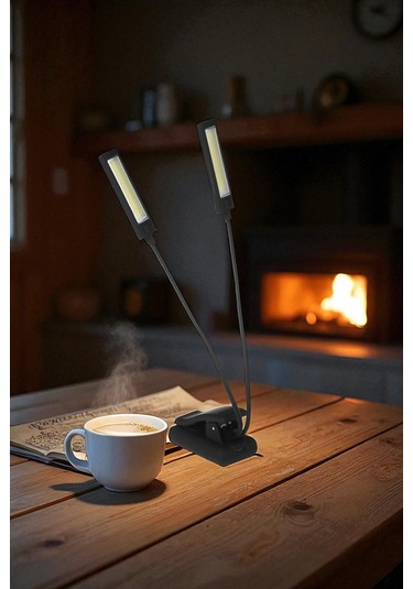 Parlaklığı Ayarlanabilir 3 Modlu Şarjlı Masa Lambası Beyaz