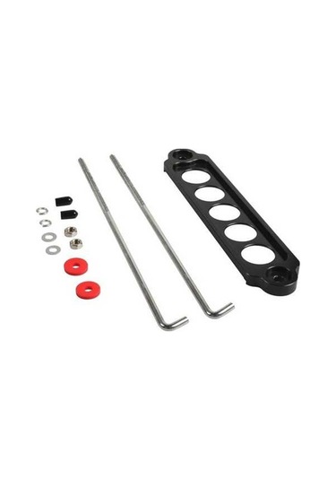 Wondernest A8681-01 5 Delikli Araba Alüminyum Alaşımlı Pil Montaj Braketi Siyah Aksesuar