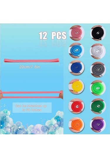 Bloomnest 12 Adet Plaj Havlusu Bantları, Elastik Tutucu, Sandalye Klipsleri, Renkli Havlu Bandları - Altın/siyah Altın - Siyah