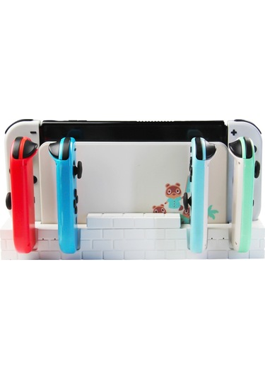 Sw488 Nintendo Oyun Kartları Depolama Hızlı Şarj Dock İstasyonu Beyaz