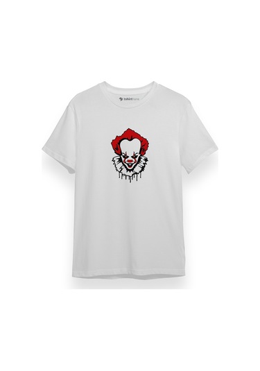 Penniwise Face Beyaz Kısa Kol Erkek Tshirt 001