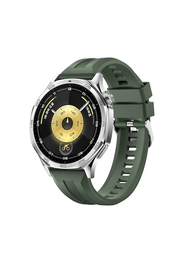 Huawei Gt2 46mm Ardx Krd-148 22mm Silikon Kordon - Koyu Yeşil