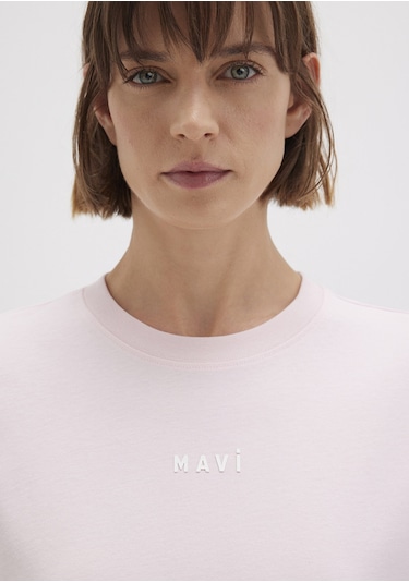 Mavi - Mavi Baskılı Pembe Tişört 1612518-89200 Pembe