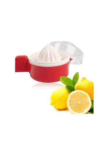 Limon Ve Narenciye Sıkacağı Hazneli Klasik Pembe Hazne Beyaz Kapak