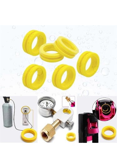 Adet O-ring Makinesi Co2 Silindir Yedek Karbonatör Contaları, Yeni Makine Ve Pembe Silindir İçin Conta Halkaları