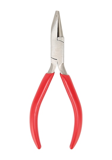 Mücevher Pensesi Yivli Yüksek Karbon Çelik Kauçuk Saplı Tel Bükme Makarası Pensesi Dıy Mücevher Yapımı İçin