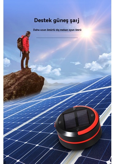 Jian Fan Açık Dağcılık Taşınabiler Geri Çekilebilir Kamp Işık Güneş Şarj Aydınlatma Kamp Işğı Yeşil Yeşil