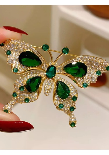 Bijoubijou Broş Takı Kelebek 250533543 Altın Rengi
