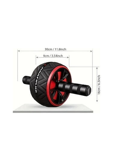 Elmpaly Kırmızı Ev Sporu Karın Kası Jantı - Taşınabilir Göğüs Ve Üst Vücut Antrenman Aleti