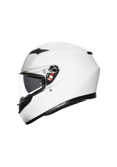 Agv K3 MPLK Mono  Beyaz Motosiklet Kaskı