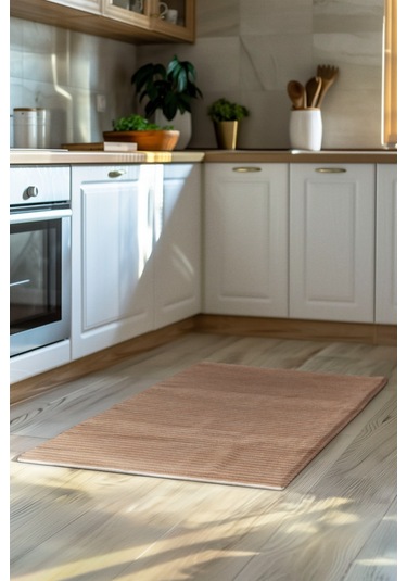 Lidya Hardal/bakır Kaymaz Tabanlı Pamuk Dokuma Kilim, Yıkanabilir, Antialerjik, Kadifemsi Yapı Hardal