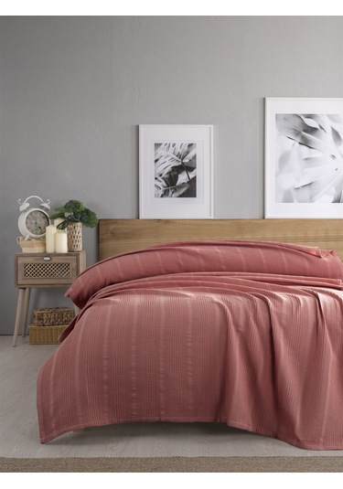 Tek Kişilik Waffle Pike 160x230cm, %100 Pamuk, Petek Tasarım