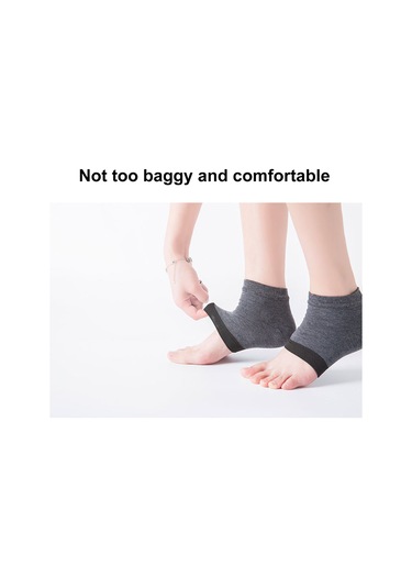 Qingmipy Yumuşak Silikon Topuk Koruyucu Çorap, Çatlak Önleyici, Uniseks, Yeşil, 1 Çift 34-45 Beden