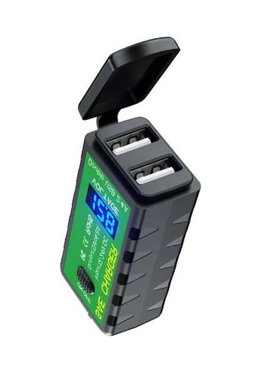 Novahub Çift Usb Motosiklet Şarj Cihazı - Su Geçirmez, 4.8a Hızlı Şarj, 12-24v, Pd+qc3.0, Sae Uyumlu