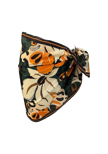 Tarzını Seç Kısa Pareo - Jungle Model 150x50 Cm Çok Renkli