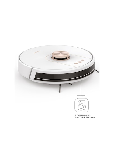 Homend Alex Laser Pro 1286H Moplu ve Haritalamalı Akıllı Robot Süpürge Beyaz Gold
