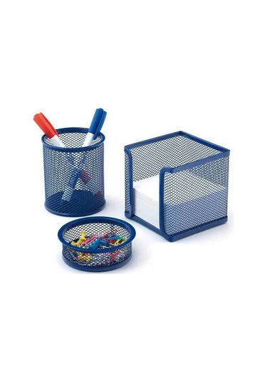 Mas 505 Perfore Kalemlik 3'Lü Set Mavi Mas505