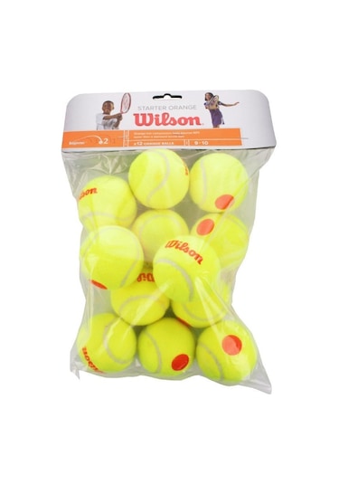 Wilson Starter Turuncu Noktalı Çocuk Tenis Topu 12li Wrt137200